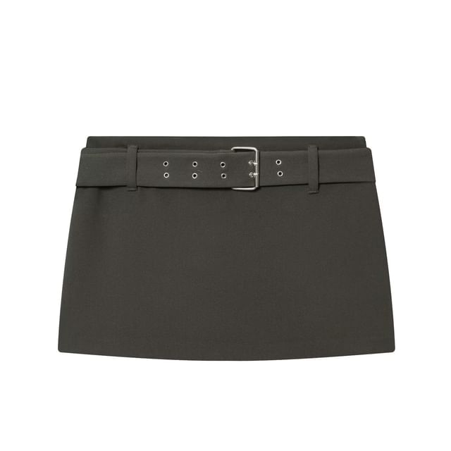 Belted Mini Pencil Skirt - Altfashion Shop