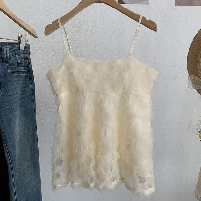 Square Neck Lace Camisole Top