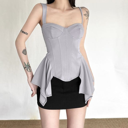 Sweetheart Neck Bustier with Spaghetti Straps