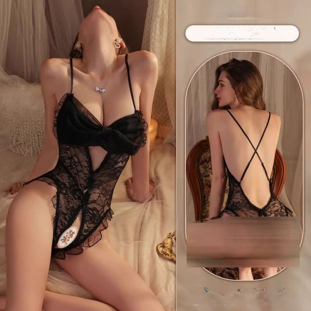 Lingerie Lace Bodysuit Top / Set