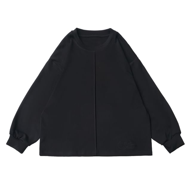Elbow Sleeve Crew Neck Panel Tee / Long Sleeve Crew Neck Tee