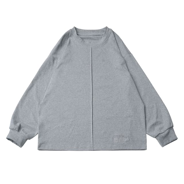 Elbow Sleeve Crew Neck Panel Tee / Long Sleeve Crew Neck Tee