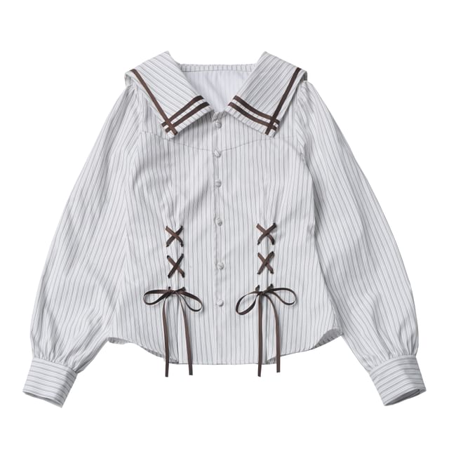 Striped Hooded Blouse / Crop Top / Knit Camisole / Ruffled Shorts / Leg Warmers