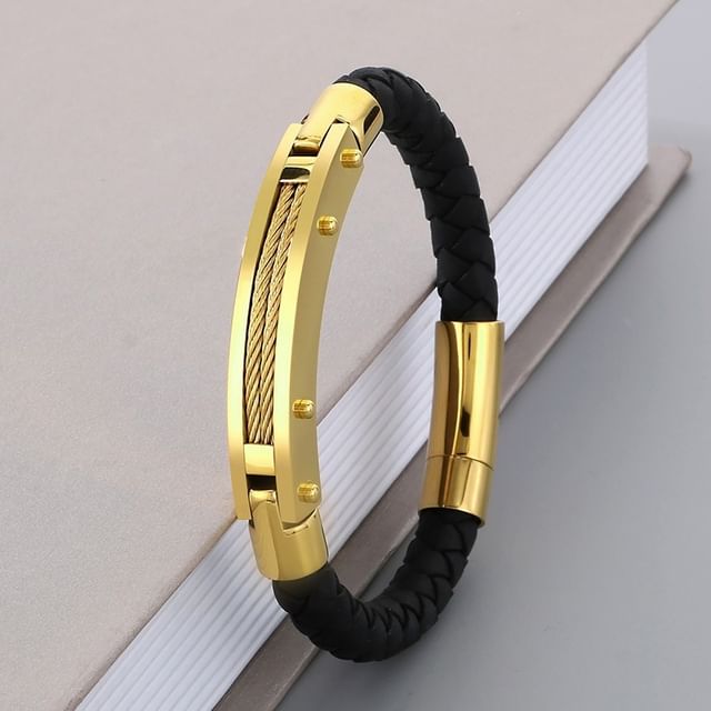 Faux Leather Bracelet