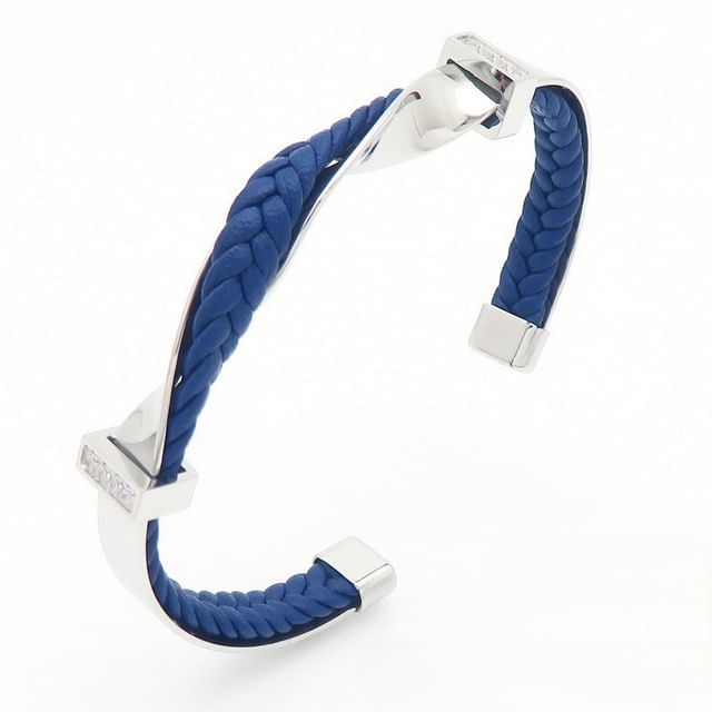 Braided Twisted Open Bangle