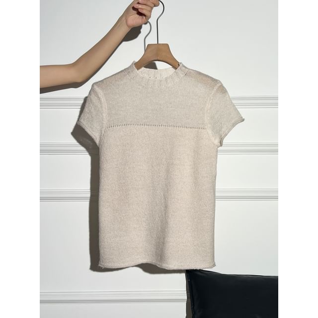 Casual Crew Tee with Short Sleeves