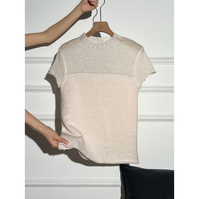 Casual Crew Tee with Short Sleeves