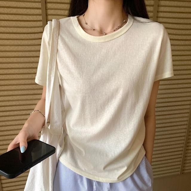 Essential Solid Short-Sleeve Tee