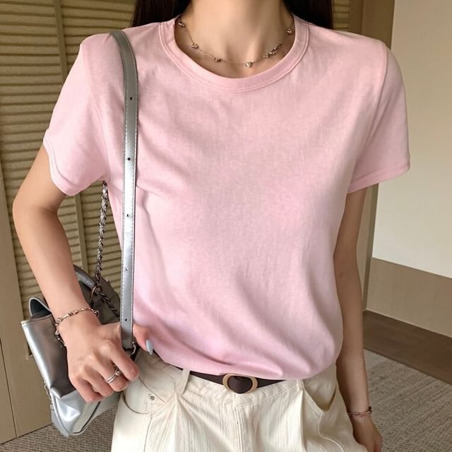 Essential Solid Short-Sleeve Tee
