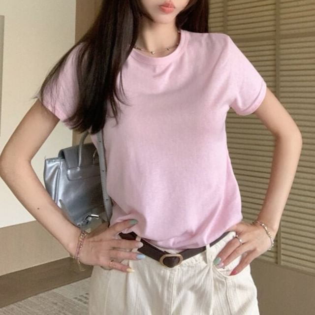 Essential Solid Short-Sleeve Tee