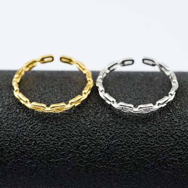 Chain Alloy Open Ring