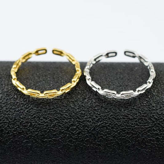 Chain Alloy Open Ring