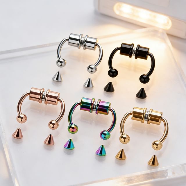 Magnetic Faux Stud Nose Ring