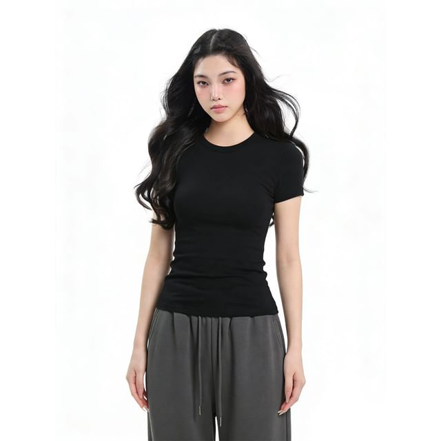 Crew Neck Short Sleeve T-Shirt