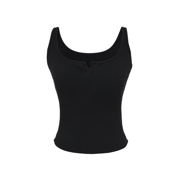 Scoop Neck Contrast Trim Camisole Top