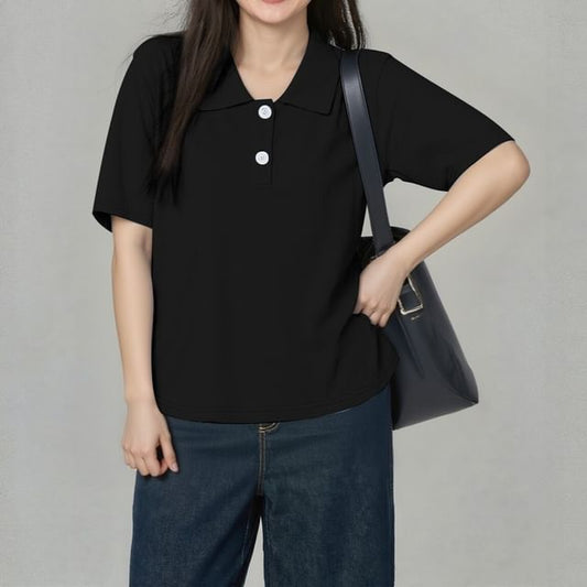 Short Sleeve Polo Shirt Plain