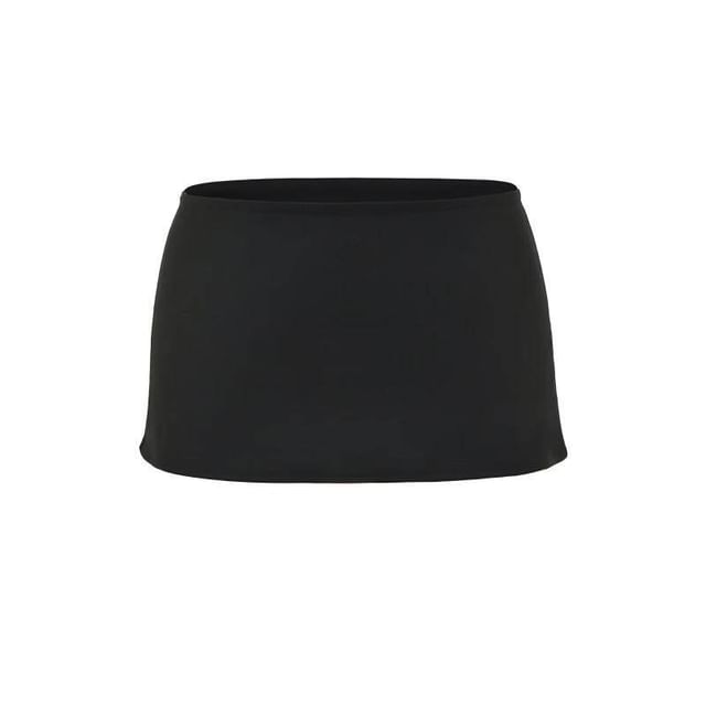 Plain Quick Dry Mini A-line Skirt