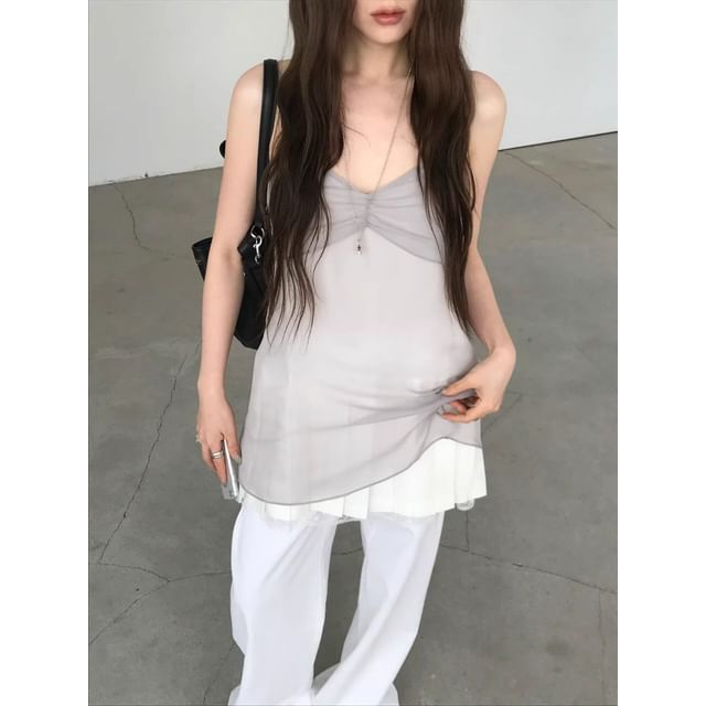 Flowy V-Neck Camisole Top