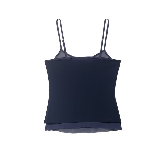 Mesh Crop Camisole Top