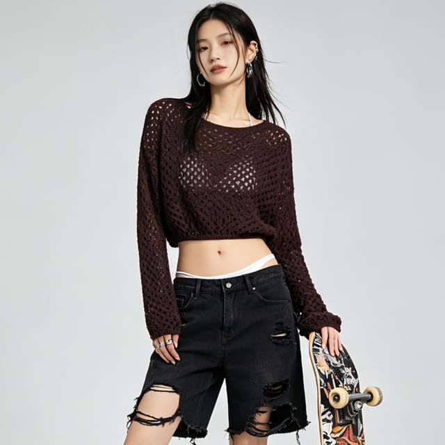 Boatneck Knit Top