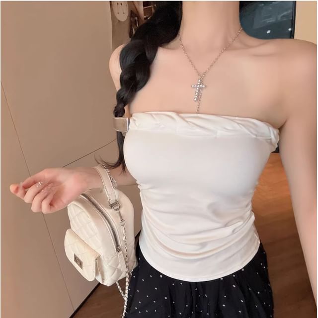 Strapless Twisted Tube Top