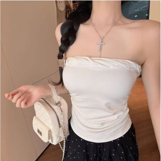 Strapless Twisted Tube Top
