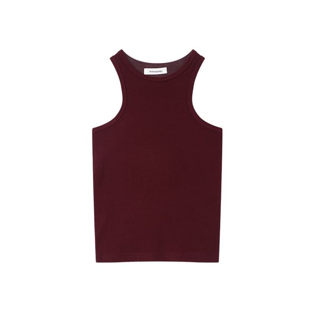 Crew Neck Sleeveless Tank Top
