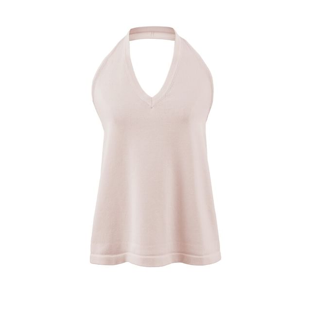 Halter Neck Flowy Blouse