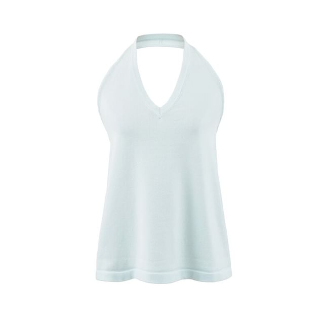 Halter Neck Flowy Blouse