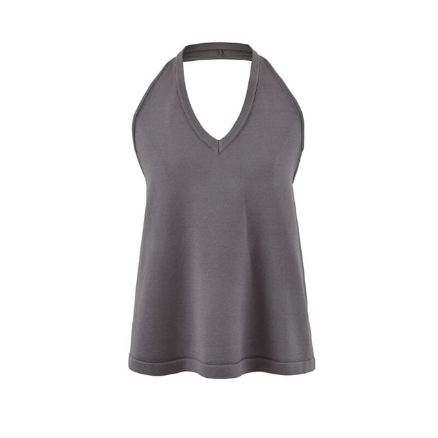 Halter Neck Flowy Blouse