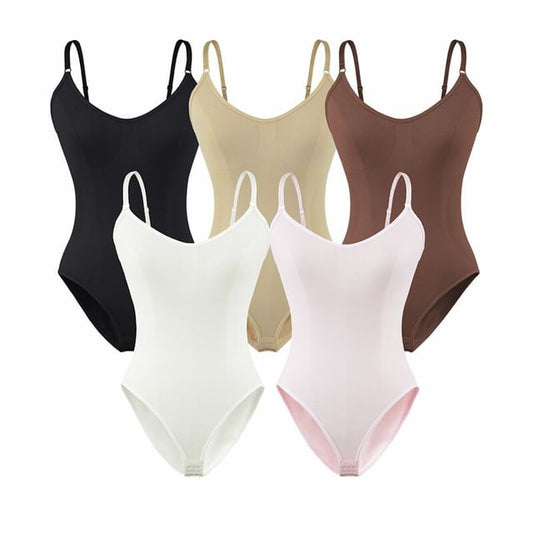 Spaghetti Strap Plain Bodysuit