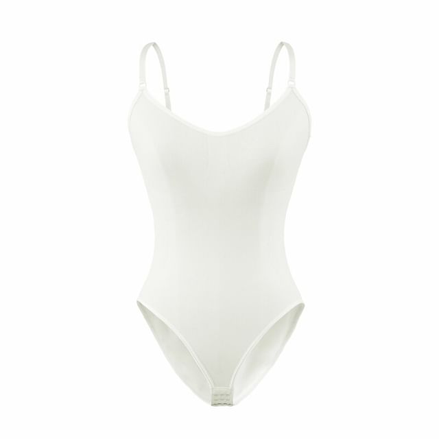 Spaghetti Strap Plain Bodysuit
