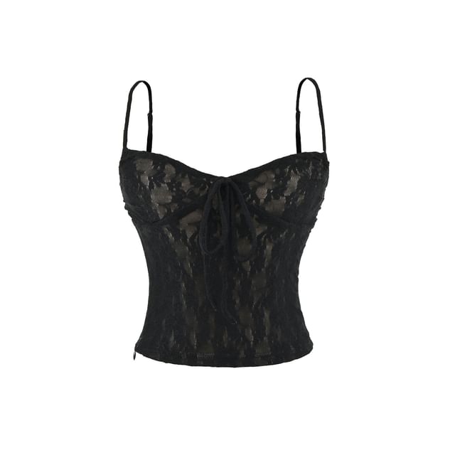 Lace Camisole & Bell-Sleeved Crop Cardigan Set