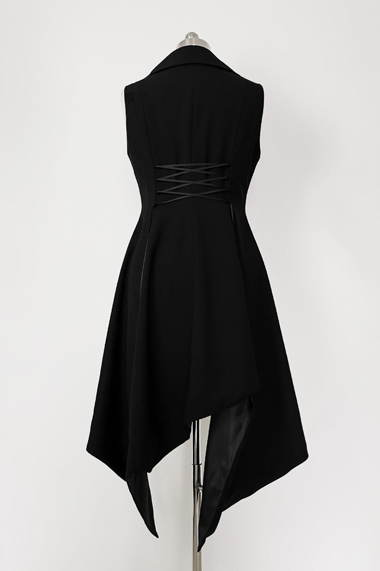 Ash-Burned Long Vest for Women - Ouji Style - Gothic Edge