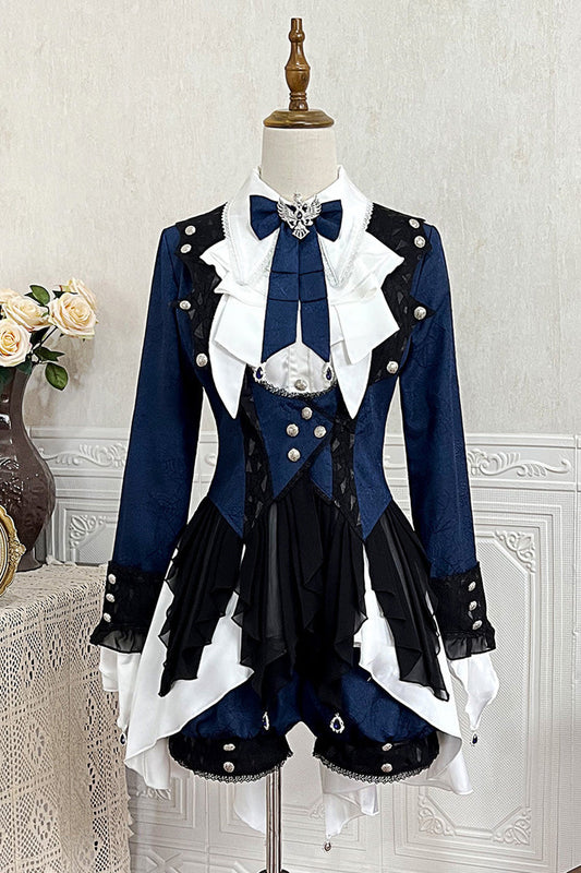 Irregular Long-Sleeved Prince Ouji Lolita Overcoat - Chris Son of Evil