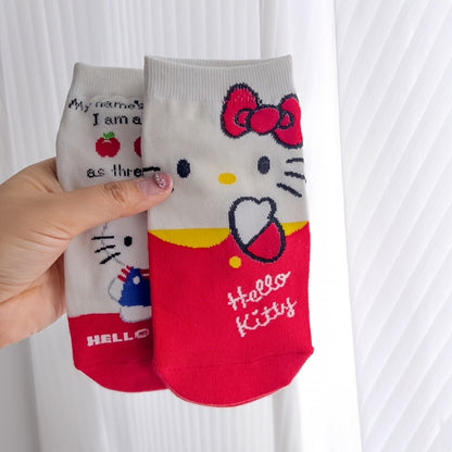 5 Pairs Kawaii Kitty Socks