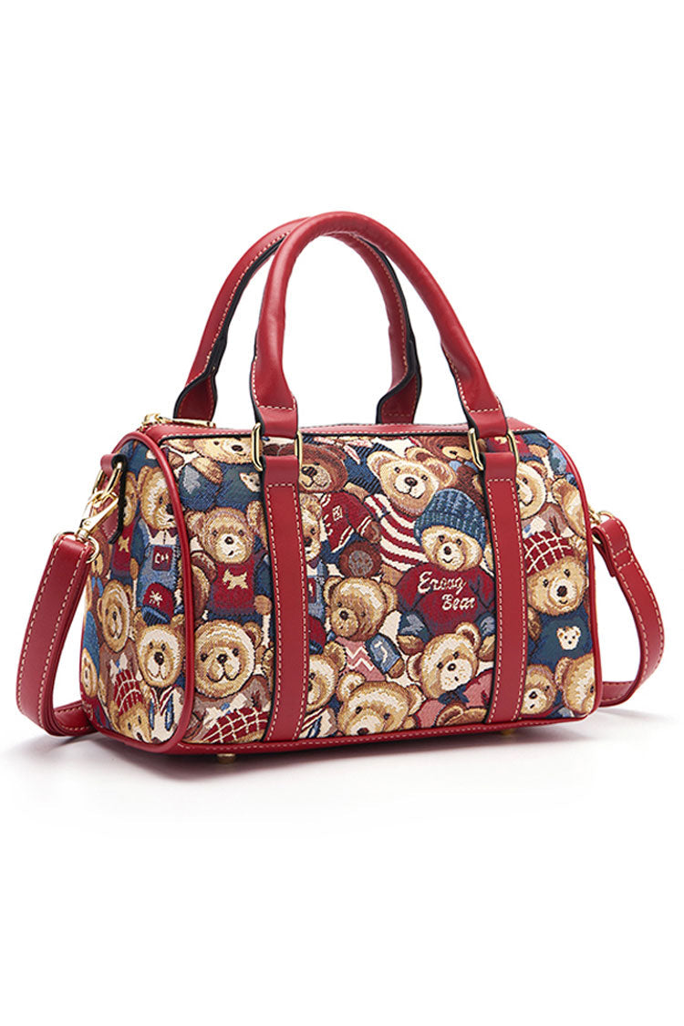 Casual Sweet Lolita Shoulder Bag with Bear Print in 5 Colors