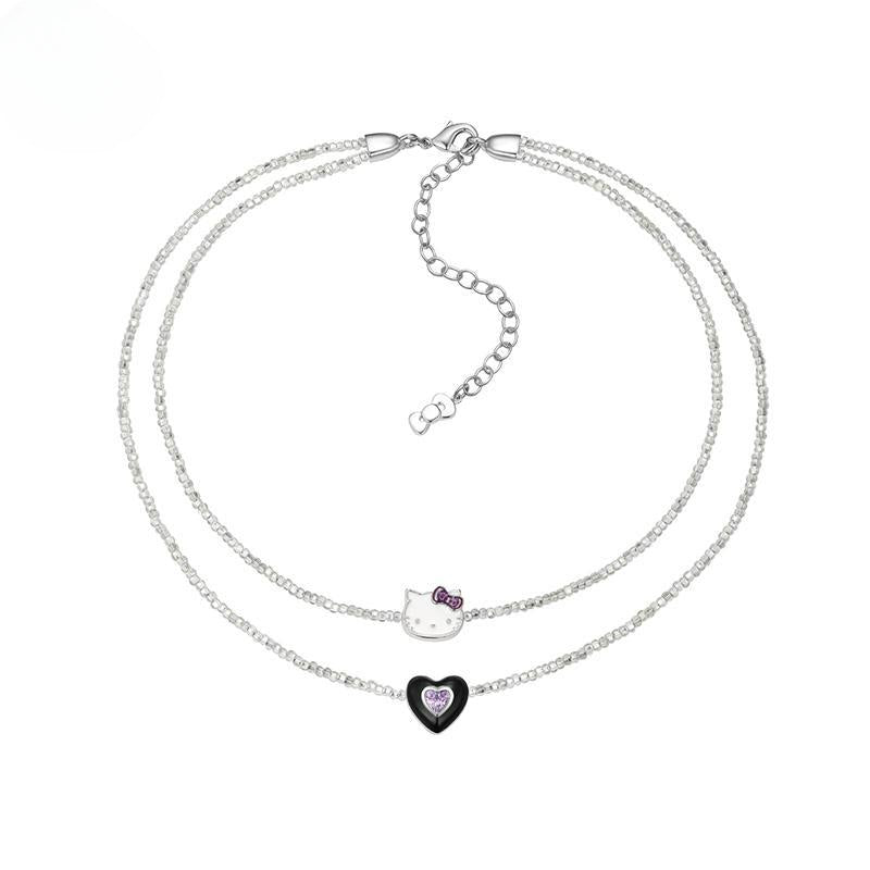 Collier Chaton et Amour KI356