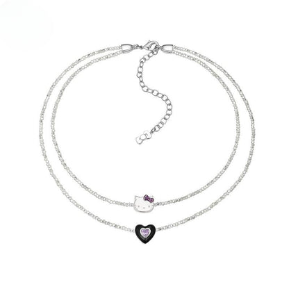 Collier Chaton et Amour KI356