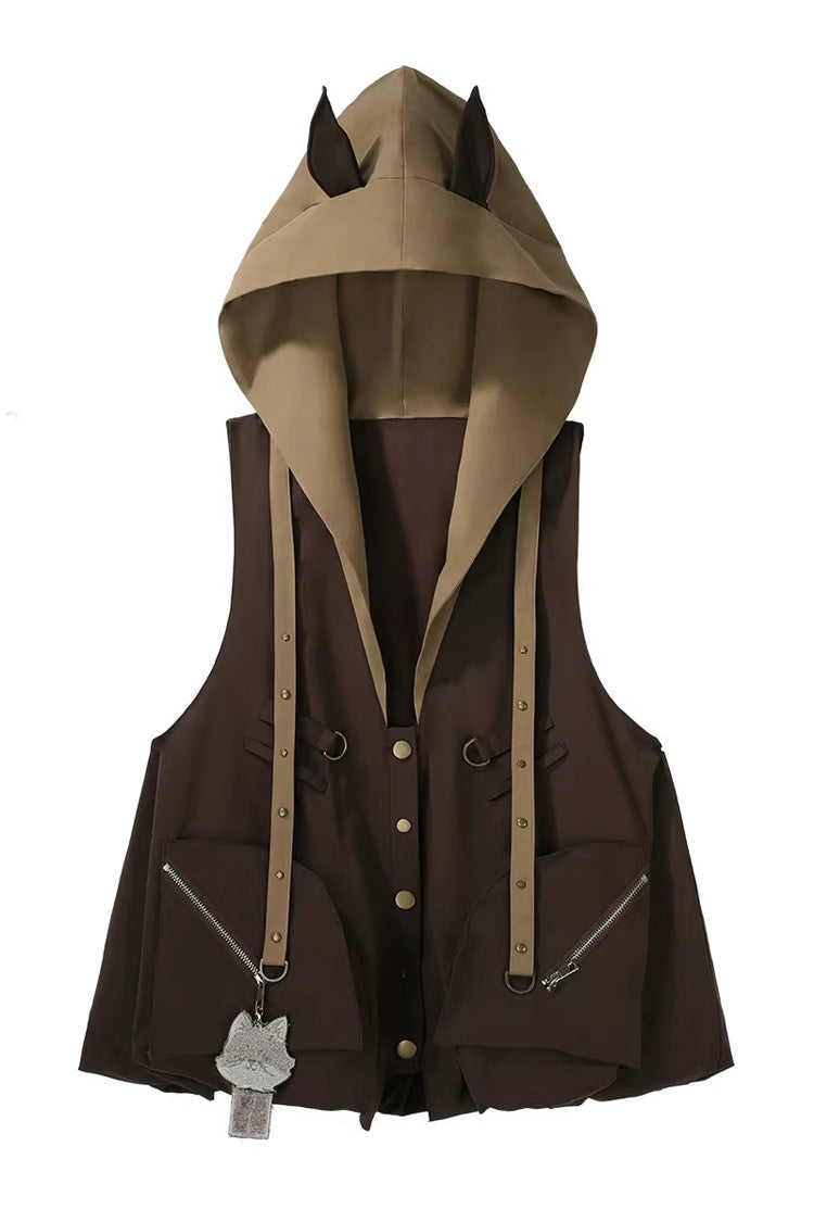 Chocolate Hooded Punk Prince Ouji Set - Fox Trail Chronicles