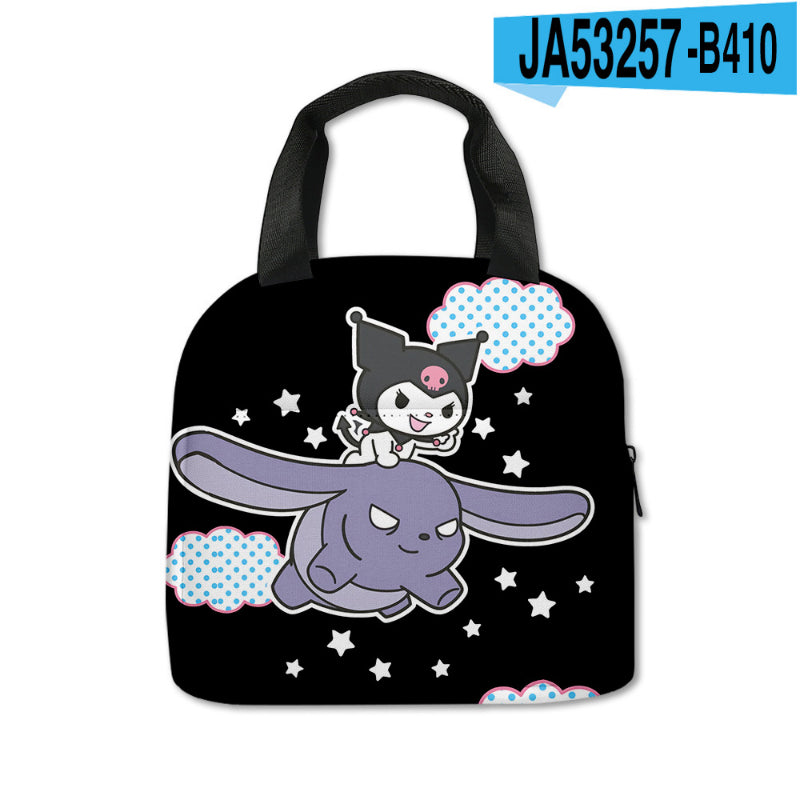 Sac de pique-nique imprimé Kawaii Kuro KI600