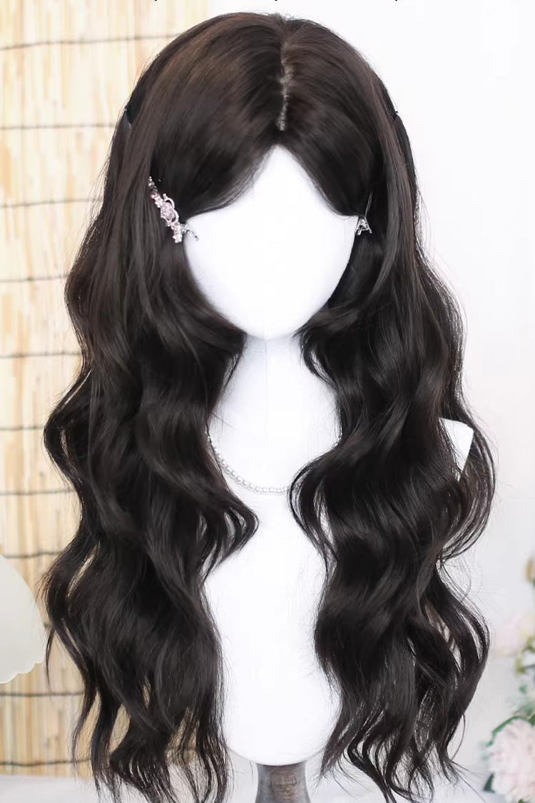 Sweet Japanese Lolita Curly Wig in Black Tea