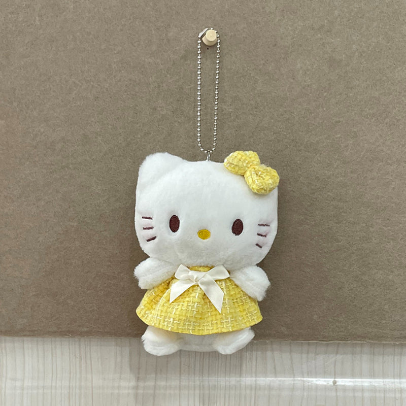 Porte-clés en peluche Chaton avec robe KI416