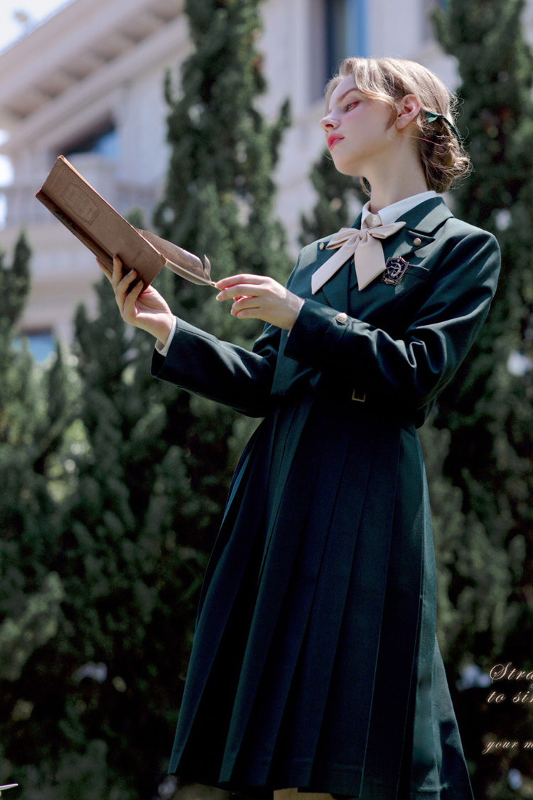 Emerald Artemis Sweet College Style Elegant Lolita Jumper Gown