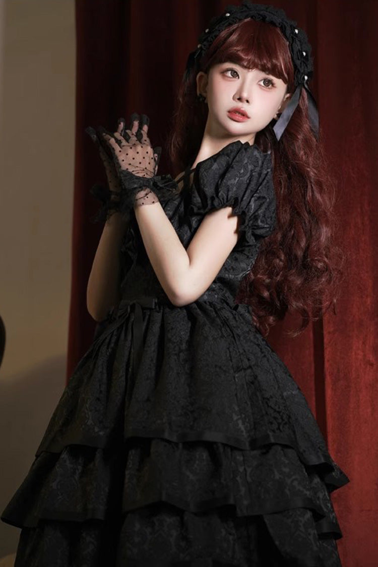 Princess Ruffle Bowknot Gothic Dress