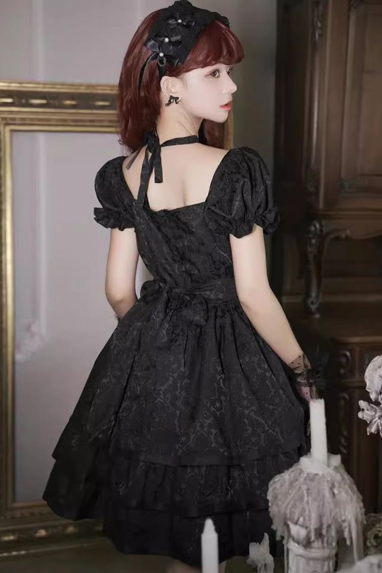 Princess Ruffle Bowknot Gothic Dress
