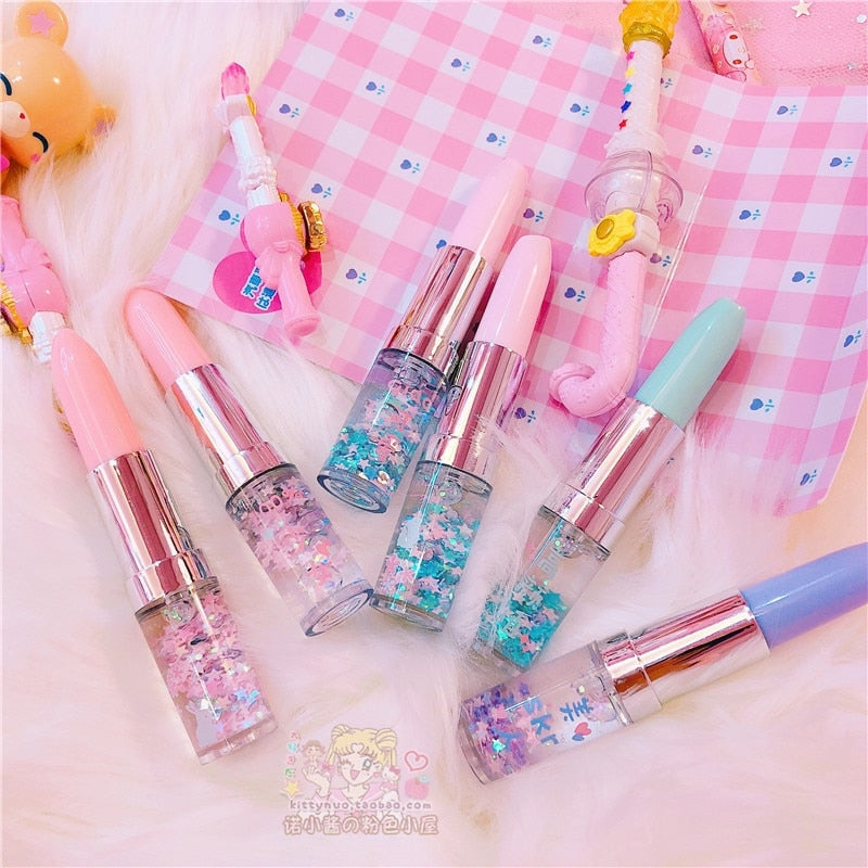 Aesthetic Lipstick Pens - cute pen, fairy kei, fairykei, kawaii, lipstick