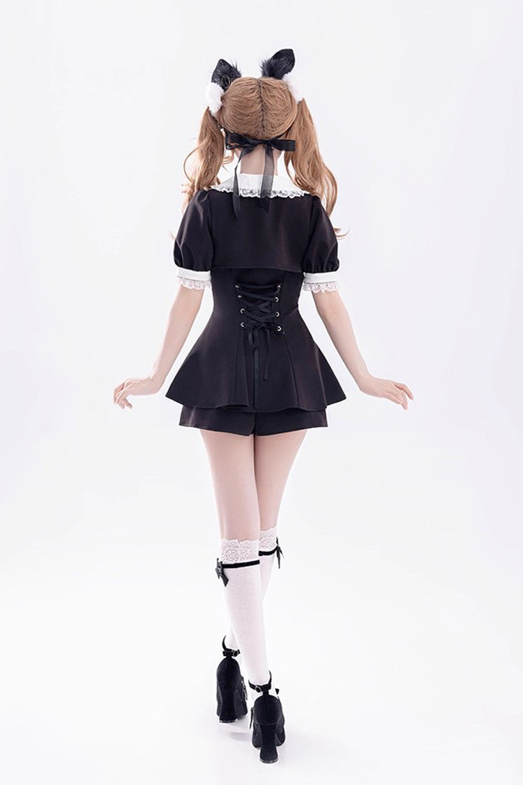 Japanese Jirai Kei Outfit with Bowknot Details