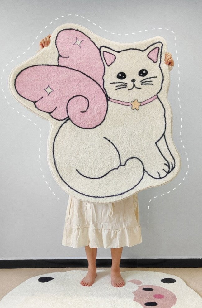 Angel Cat Floor Mat - Door Mats