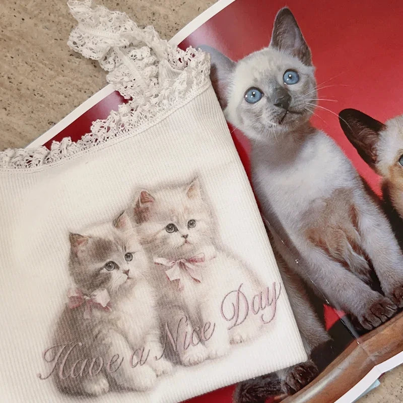Angelic kitten tank - cats - kittens - shirts - tank - tops